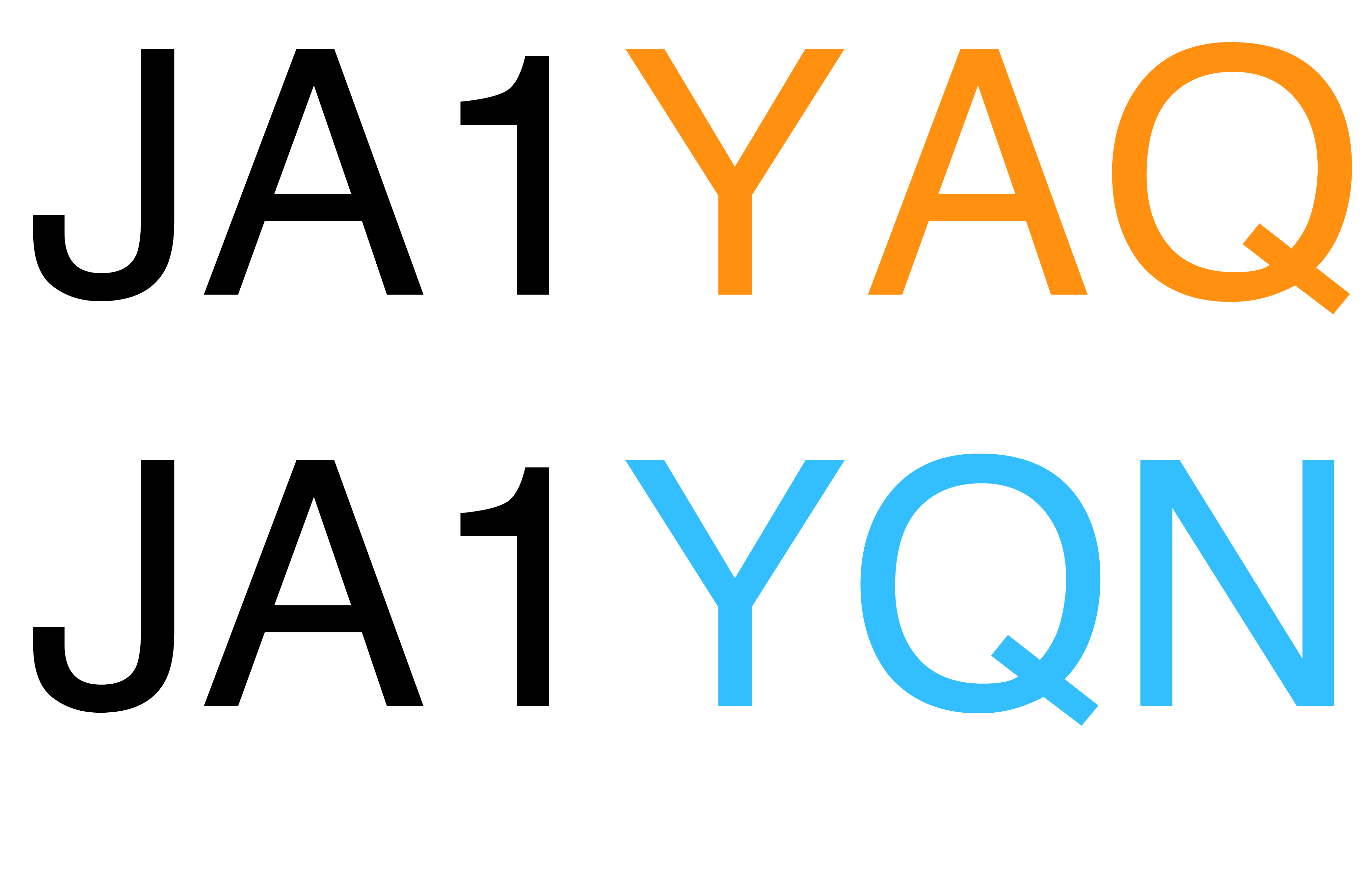 JA1YAQ,JA1YQN